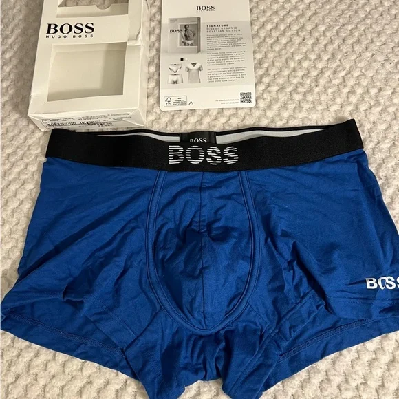 Hugo Boss Blue Boxer Briefs - Picture 2 of 4